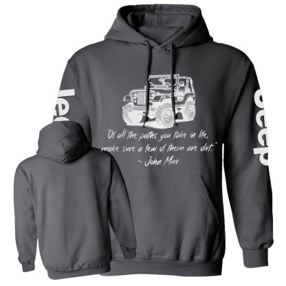 Dirt Path John Muir Quote Jp Funny Casual Hoodie
