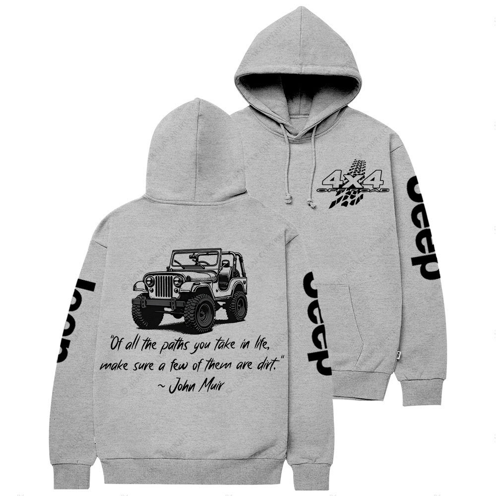 Dirt Path John Muir Quote Jp Offroad Casual Hoodie
