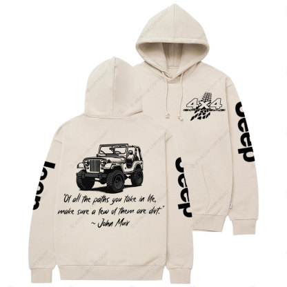 Dirt Path John Muir Quote Jp Offroad Casual Hoodie