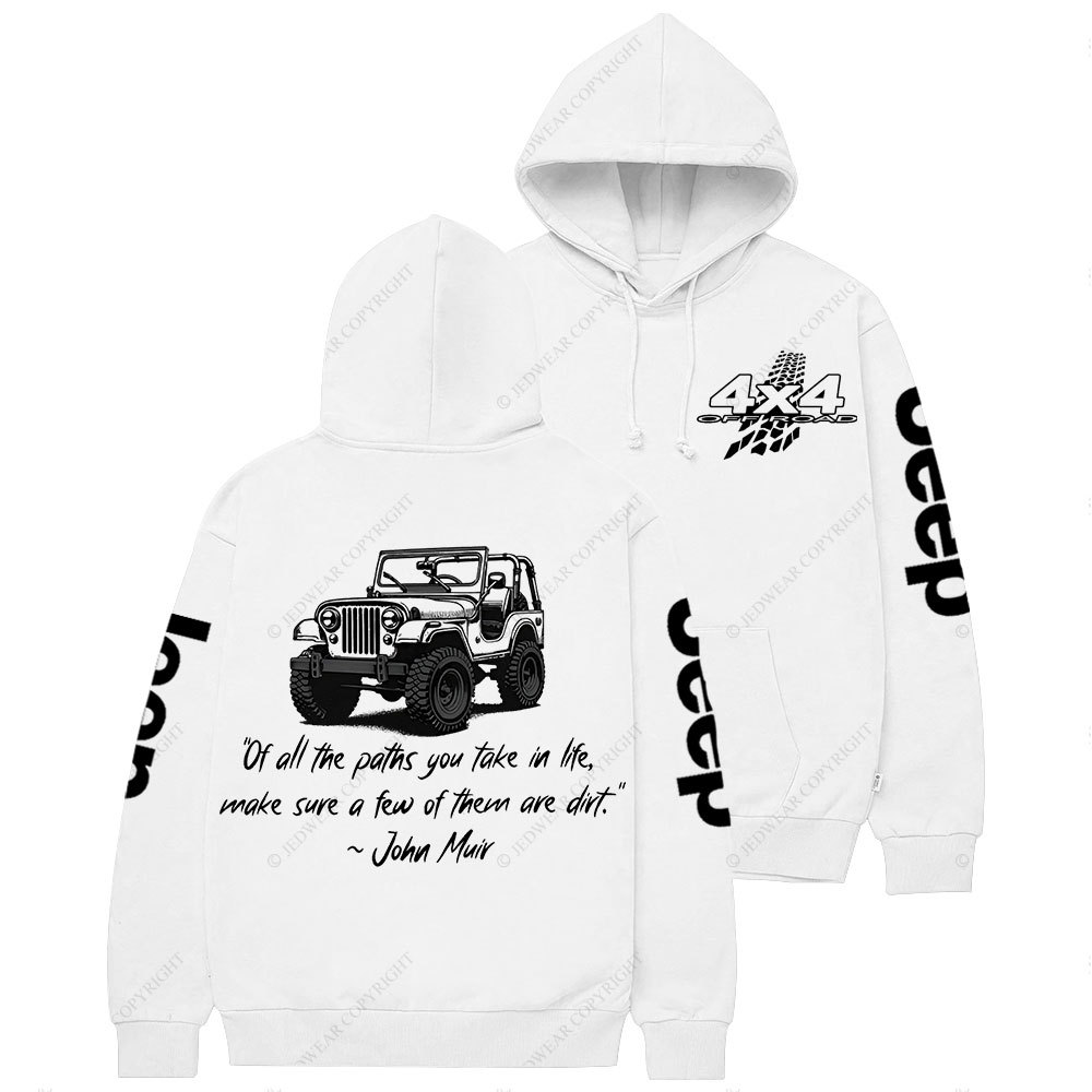 Dirt Path John Muir Quote Jp Offroad Casual Hoodie
