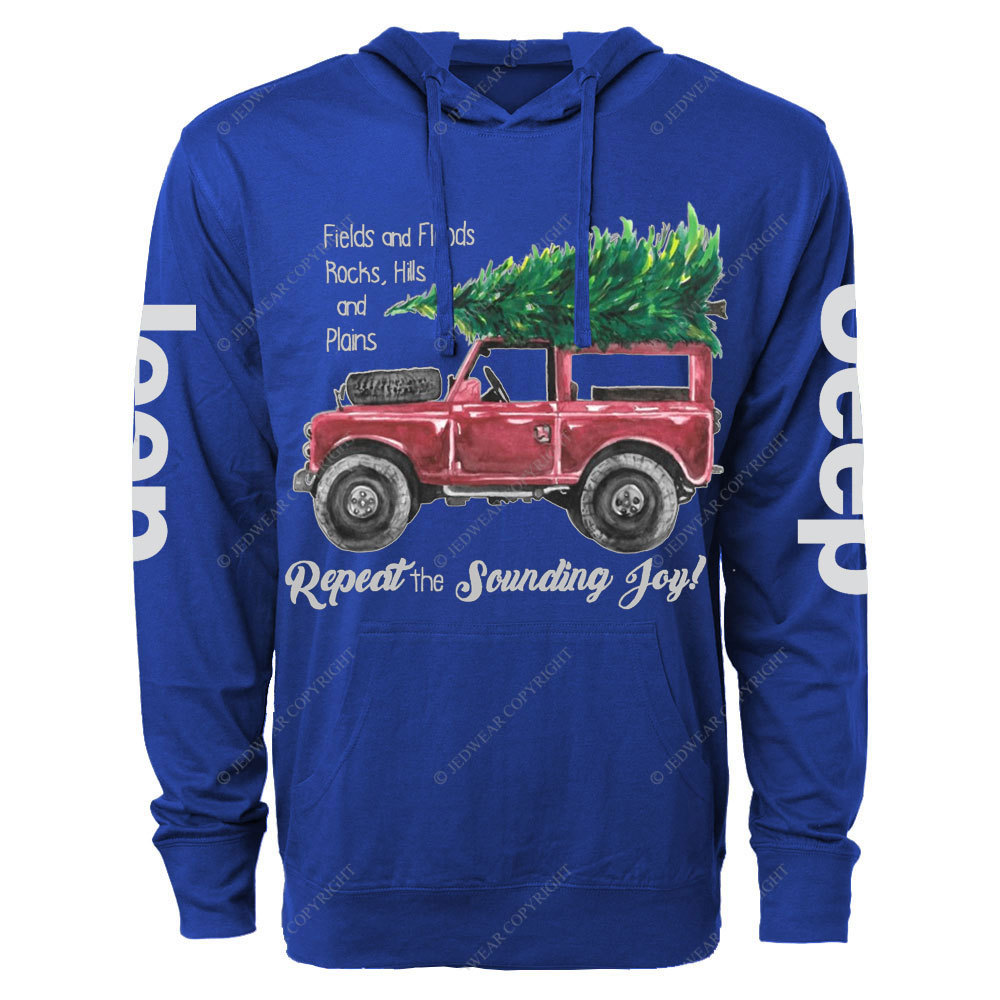 Christmas Joy Jp Watercolor Print Oversized Lightweight Hoodie