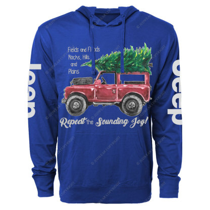 Christmas Joy Jp Watercolor Print Oversized Lightweight Hoodie
