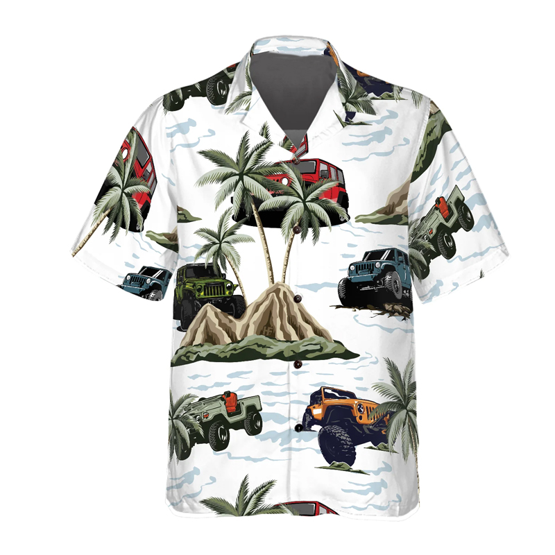 Jp Car Palm Tree Hawaiian Shirt