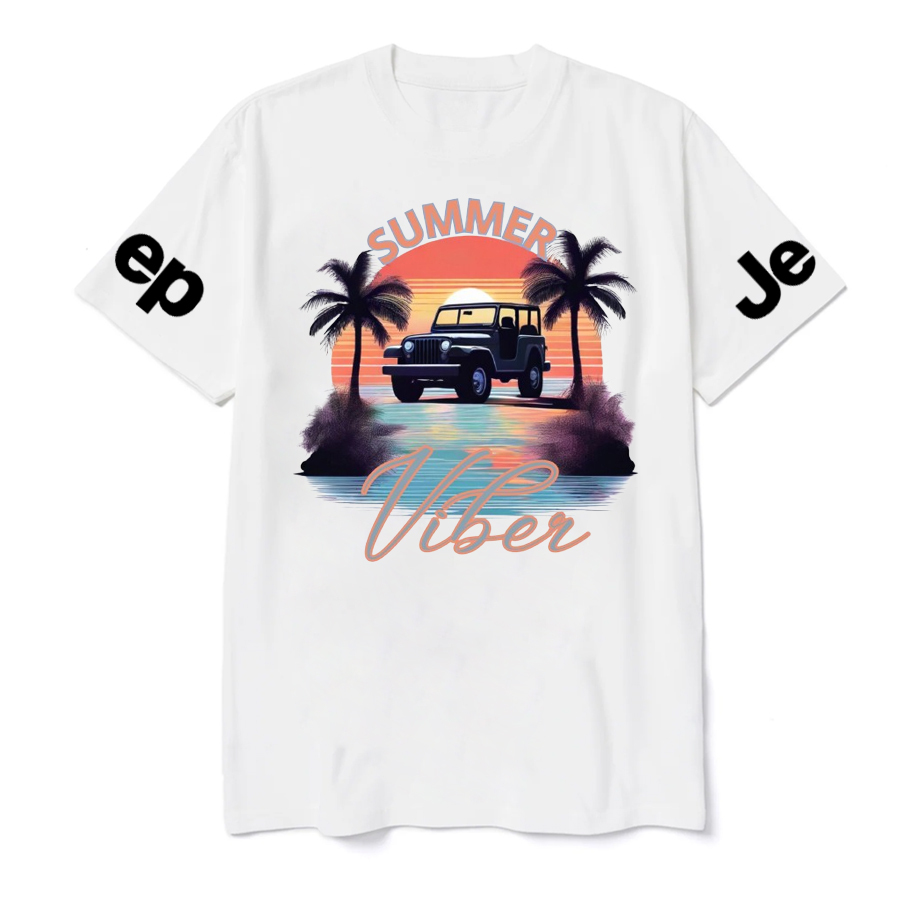 Jp Car Summer Viber palm tree T-Shirt