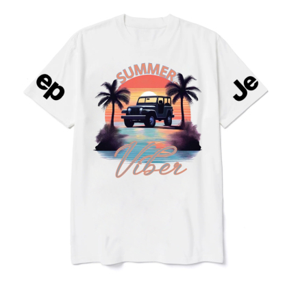 Jp Car Summer Viber palm tree T-Shirt