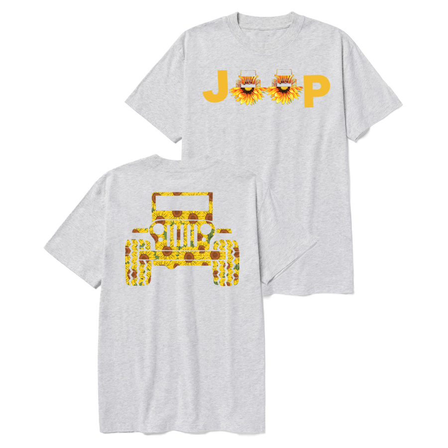 Jp Car With Sunflowers Jp T-Shirt