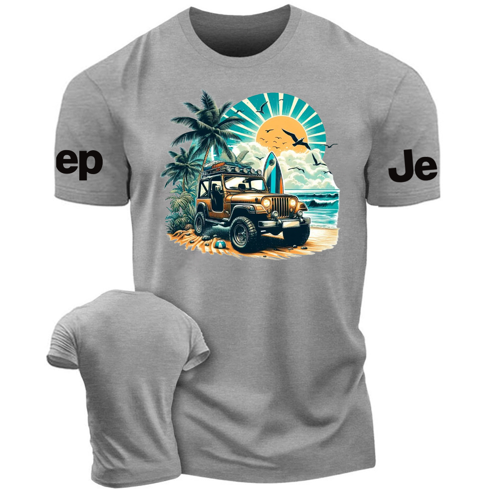 Jp palm tree Beach T-Shirt