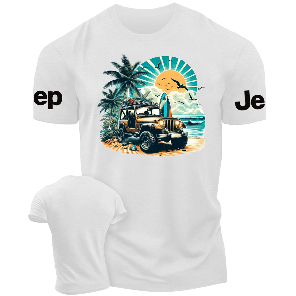 Jp palm tree Beach T-Shirt