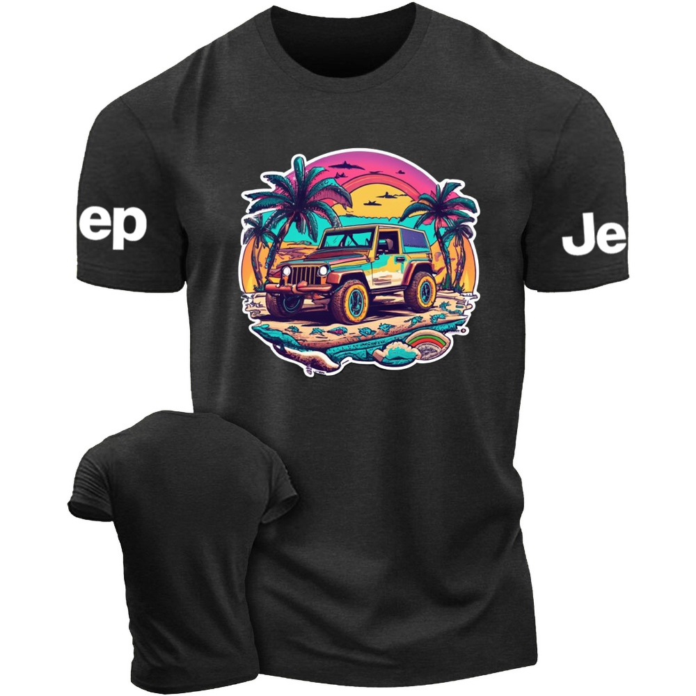 Jp palm tree Beach shells T-Shirt