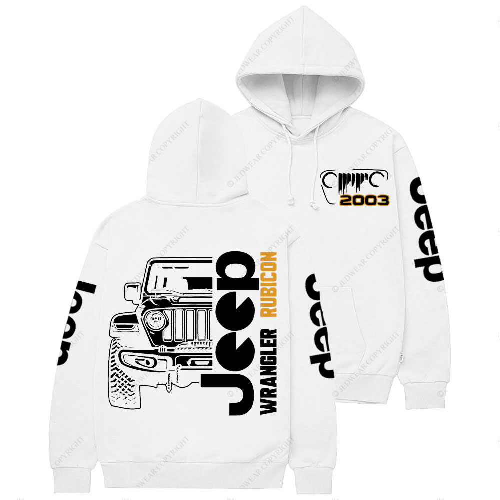 Jp Wrangler Rubicon Grille Since 2003 Casual Hoodie