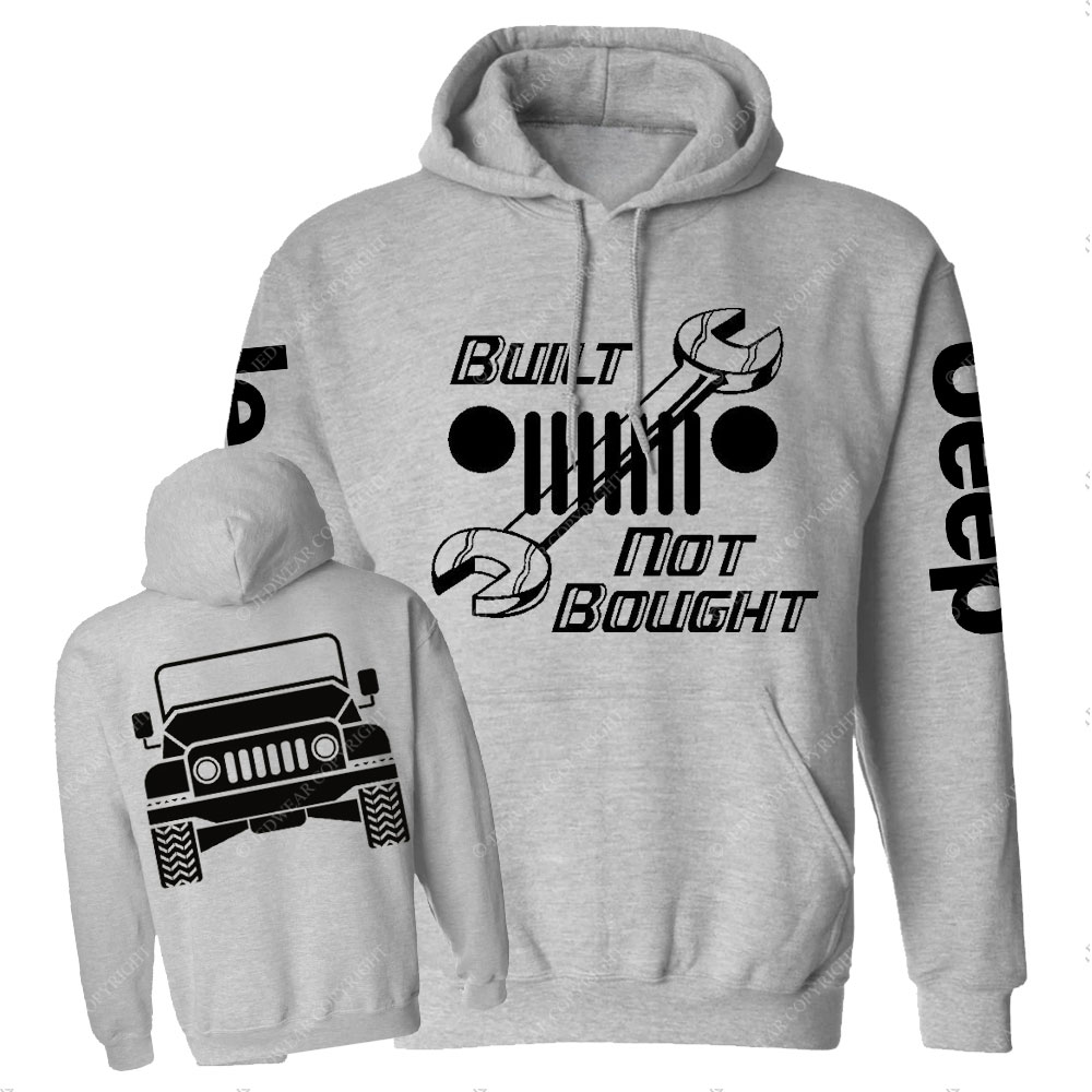 Built Not Bought Jp Double Printed Casual Hoodie