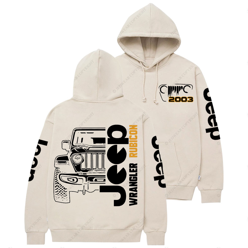 Jp Wrangler Rubicon Grille Since 2003 Casual Hoodie