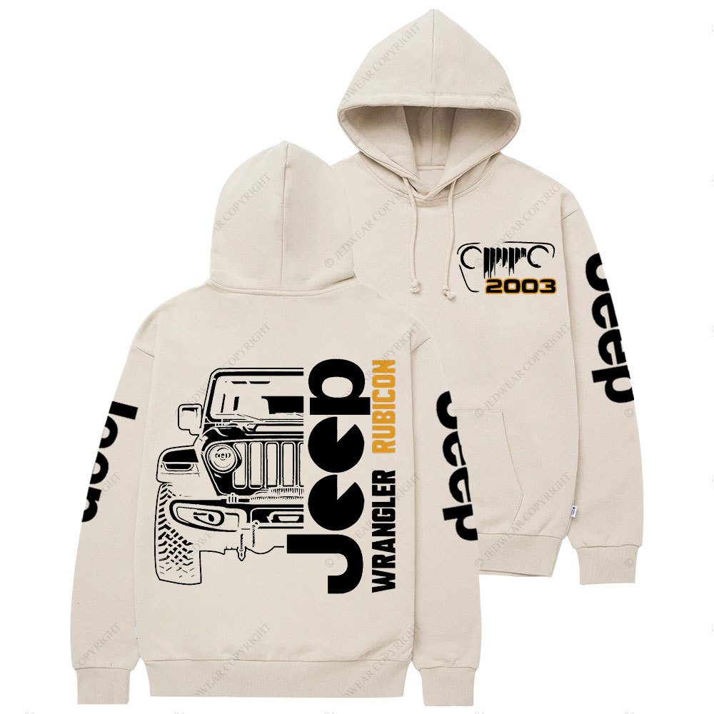 Jp Wrangler Rubicon Grille Since 2003 Casual Hoodie