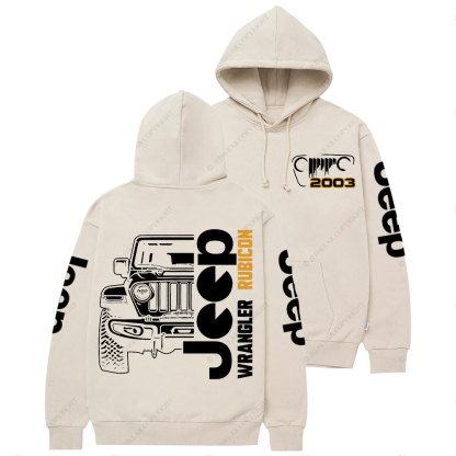 Jp Wrangler Rubicon Grille Since 2003 Casual Hoodie