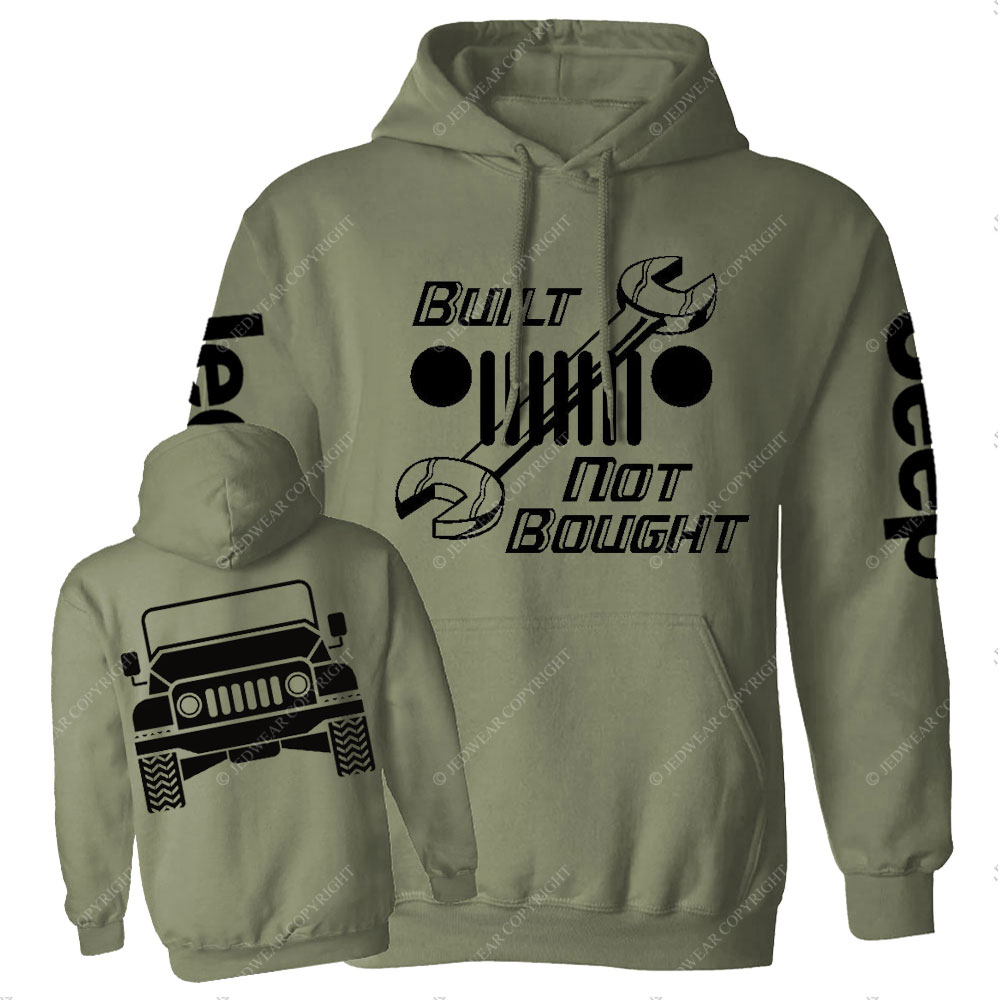 Built Not Bought Jp Double Printed Casual Hoodie