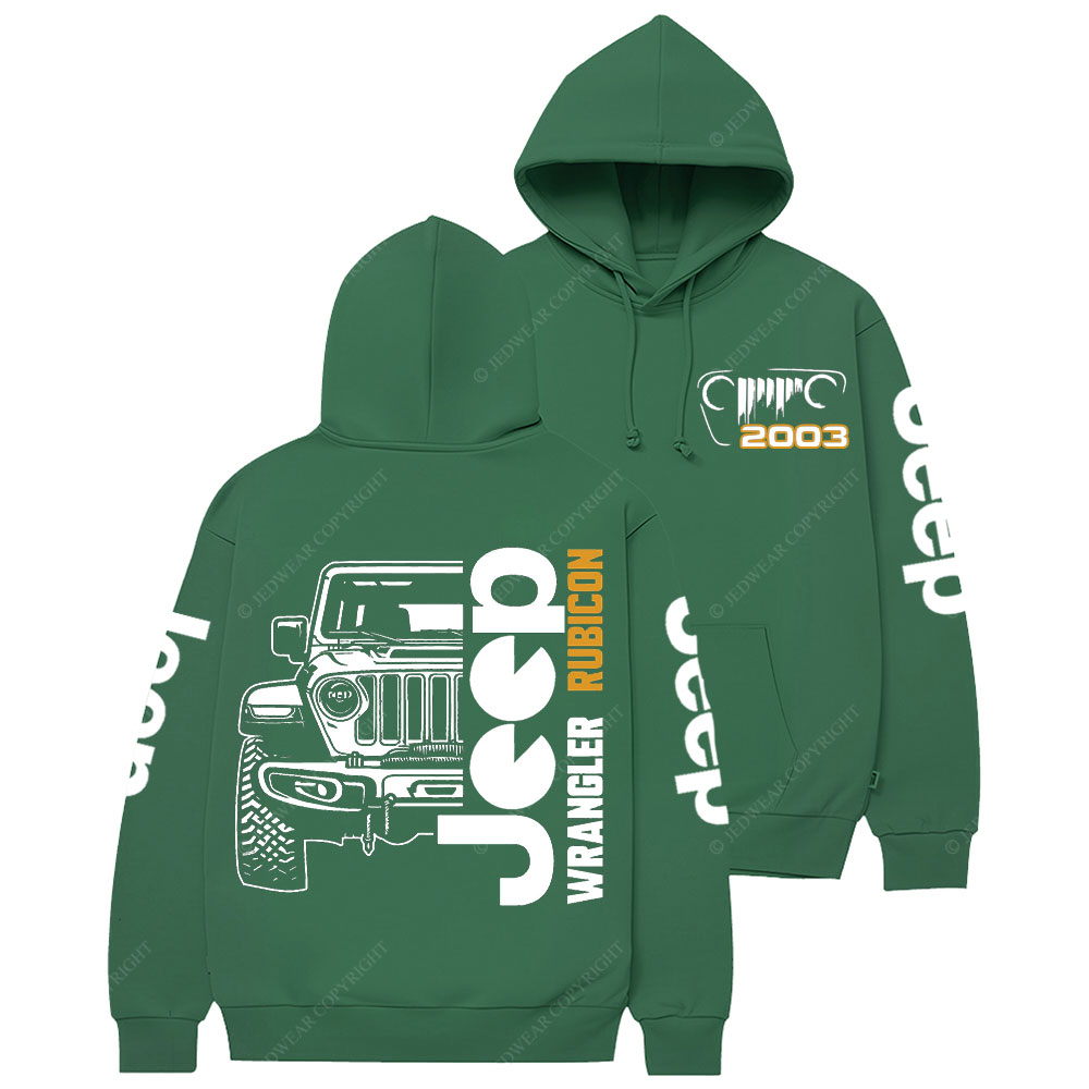 Jp Wrangler Rubicon Grille Since 2003 Casual Hoodie