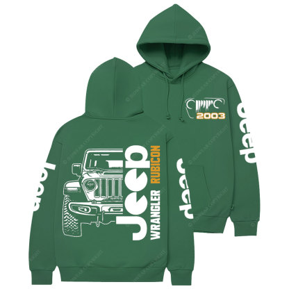 Jp Wrangler Rubicon Grille Since 2003 Casual Hoodie