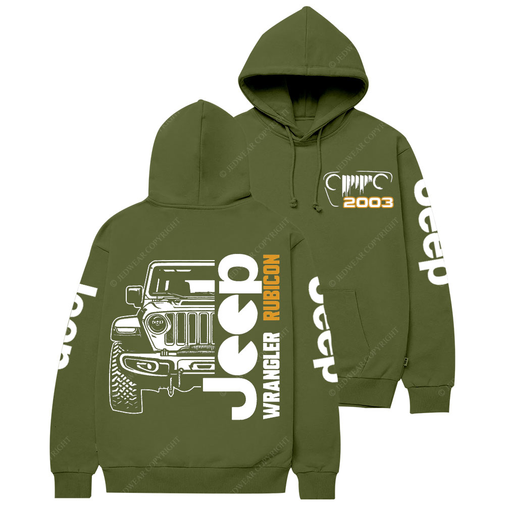 Jp Wrangler Rubicon Grille Since 2003 Casual Hoodie