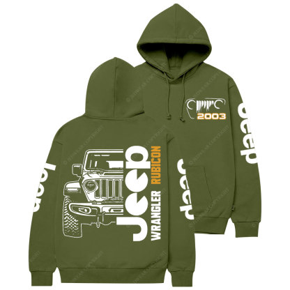 Jp Wrangler Rubicon Grille Since 2003 Casual Hoodie
