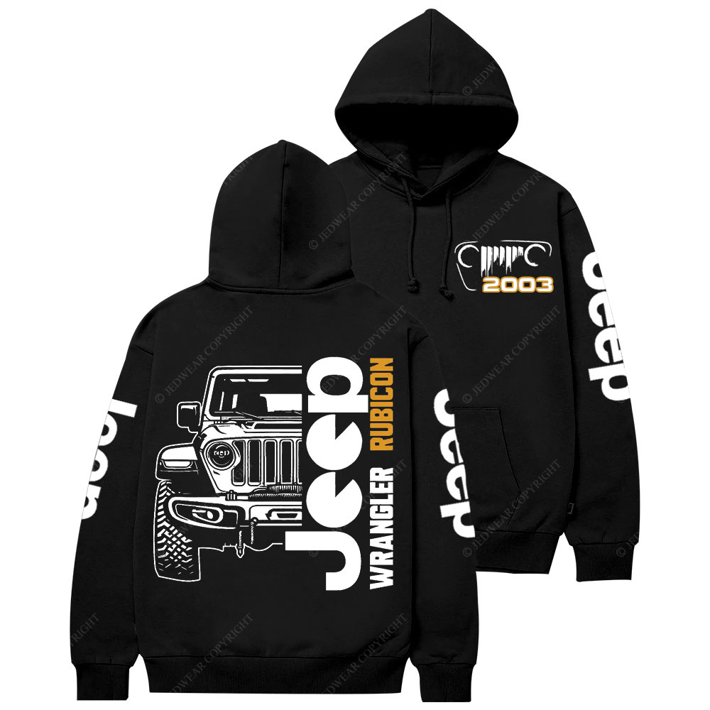 Jp Wrangler Rubicon Grille Since 2003 Casual Hoodie