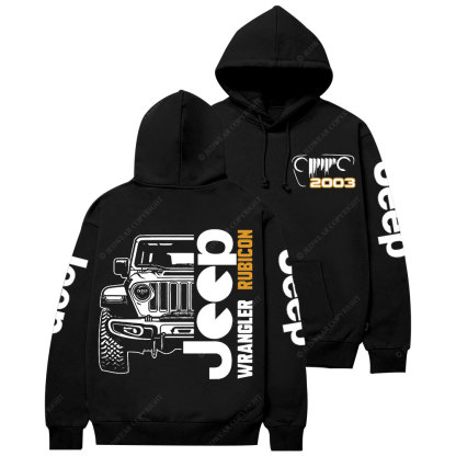 Jp Wrangler Rubicon Grille Since 2003 Casual Hoodie