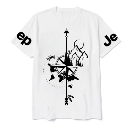 Compass Mountains Advanture Map Jp T-Shirt