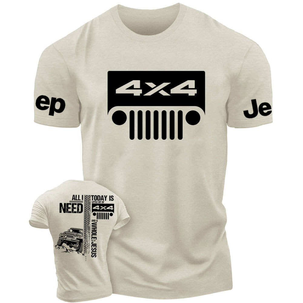 All I Need Today Is Jp And A Whole Jesus 4x4 Double Printed T-Shirt