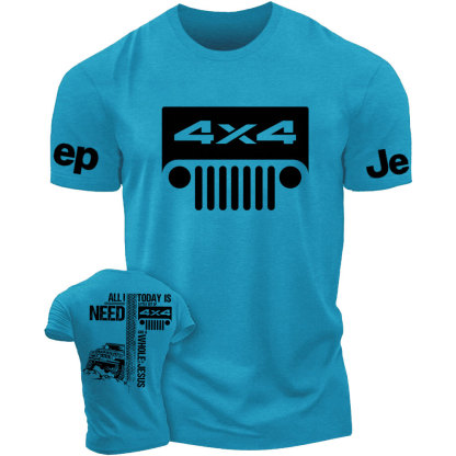 All I Need Today Is Jp And A Whole Jesus 4x4 Double Printed T-Shirt