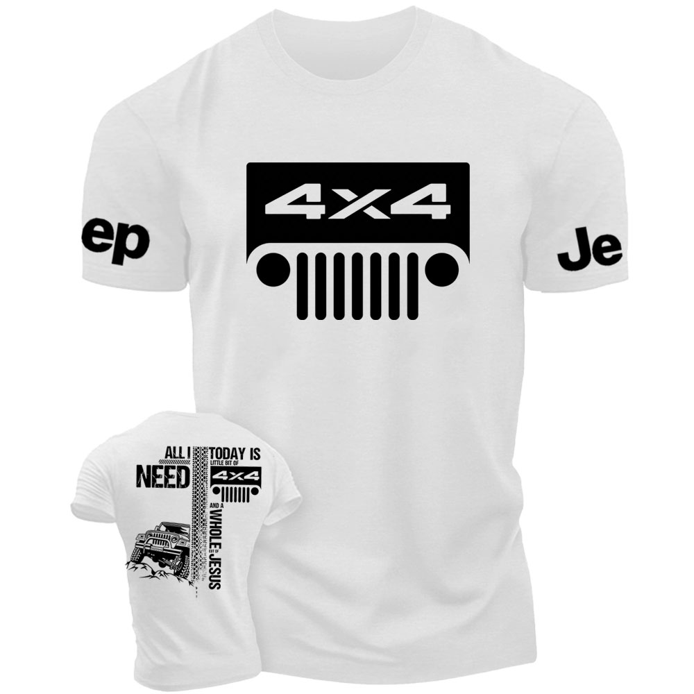 All I Need Today Is Jp And A Whole Jesus 4x4 Double Printed T-Shirt