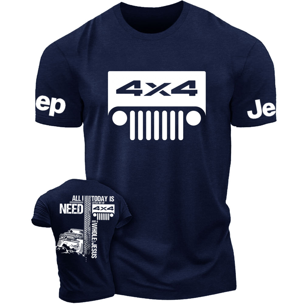 All I Need Today Is Jp And A Whole Jesus 4x4 Double Printed T-Shirt
