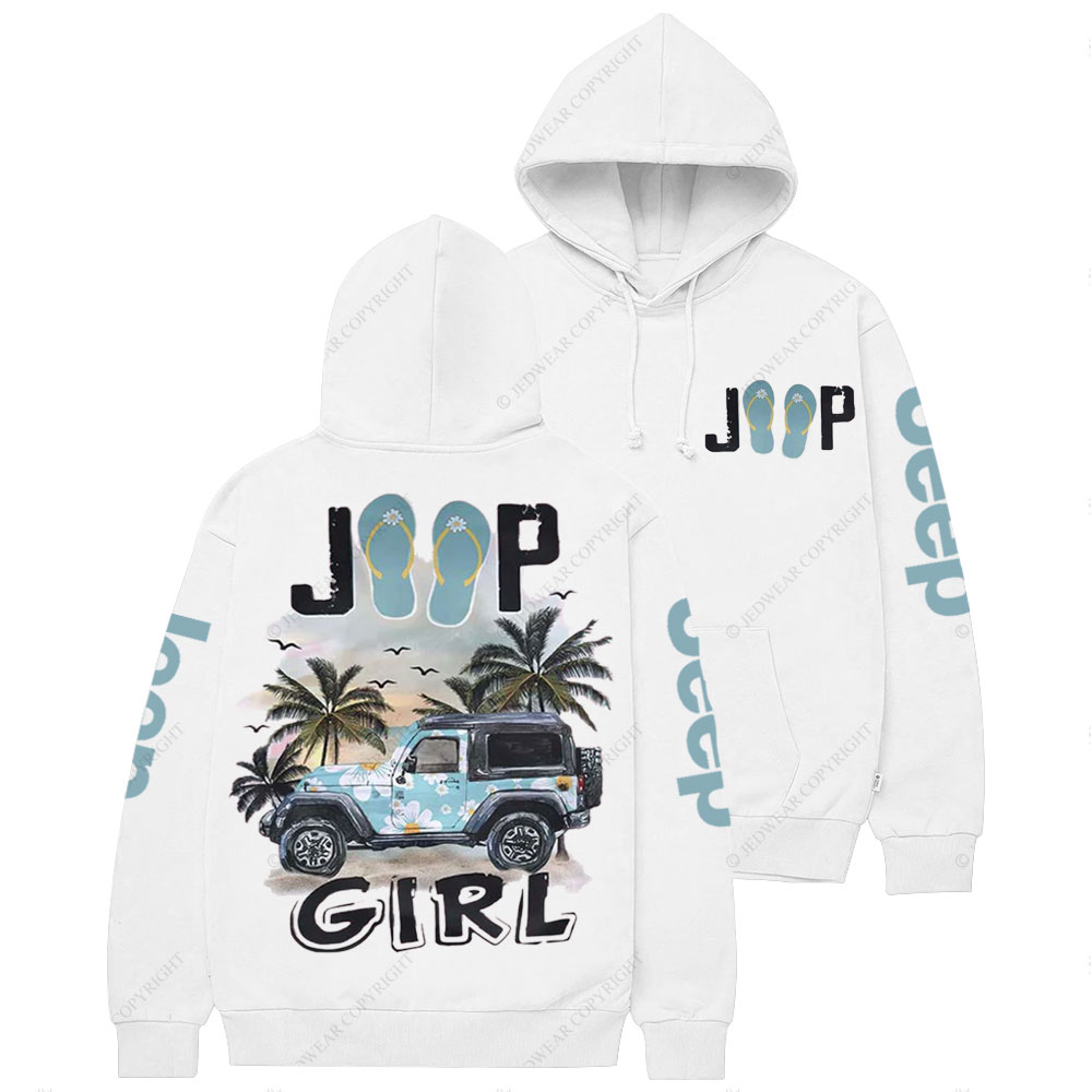Jp Beach Flip Flops Girl Casual Hoodie