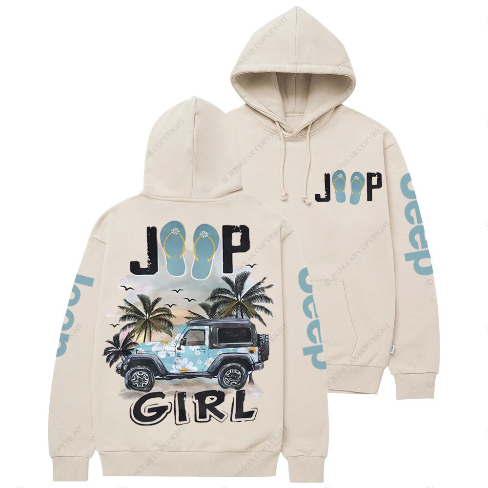 Jp Beach Flip Flops Girl Casual Hoodie