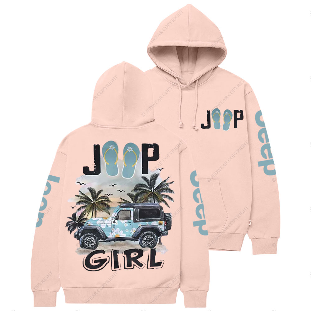 Jp Beach Flip Flops Girl Casual Hoodie