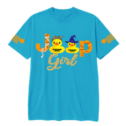 Jp Leopard print Girl Halloween Rubber Duck T-shirt