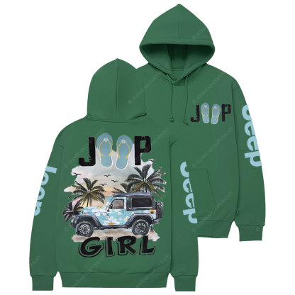 Jp Beach Flip Flops Girl Casual Hoodie