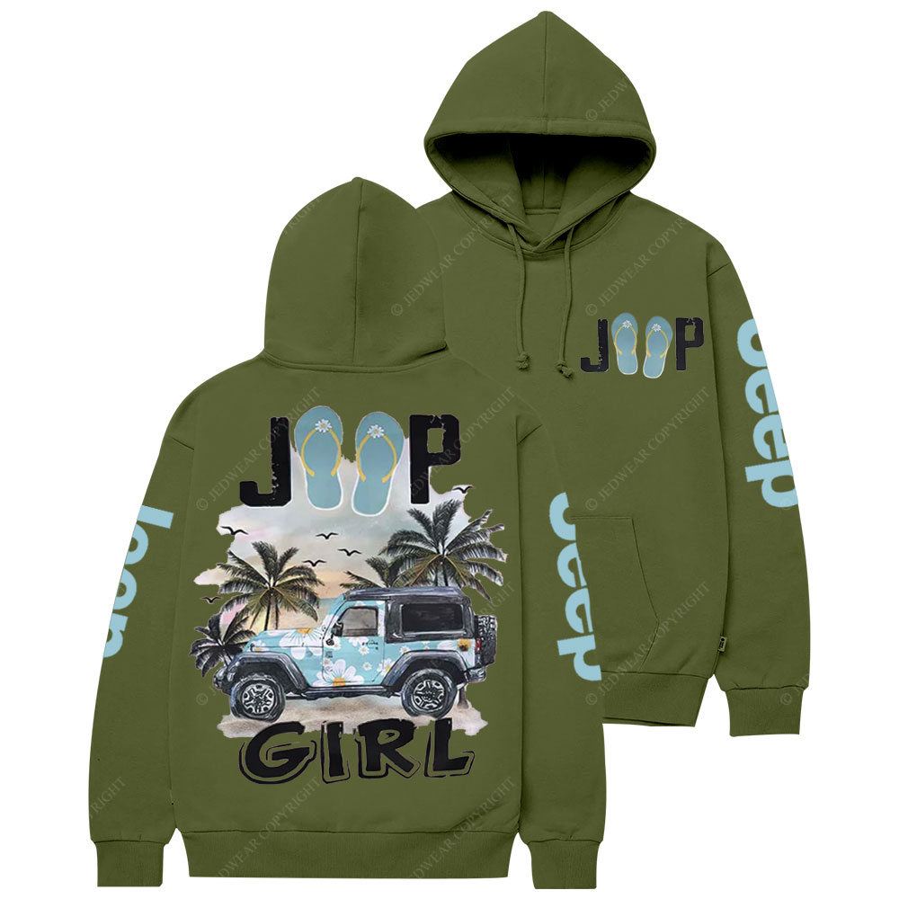 Jp Beach Flip Flops Girl Casual Hoodie