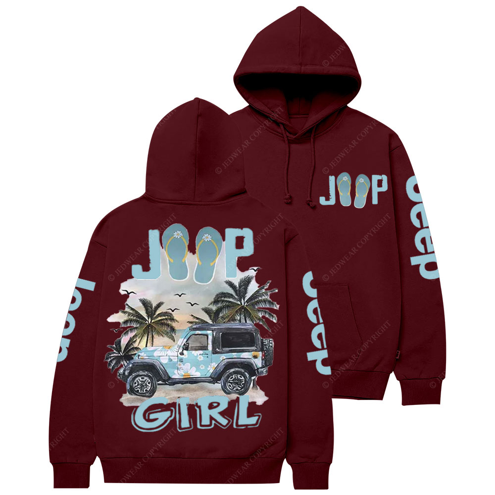 Jp Beach Flip Flops Girl Casual Hoodie