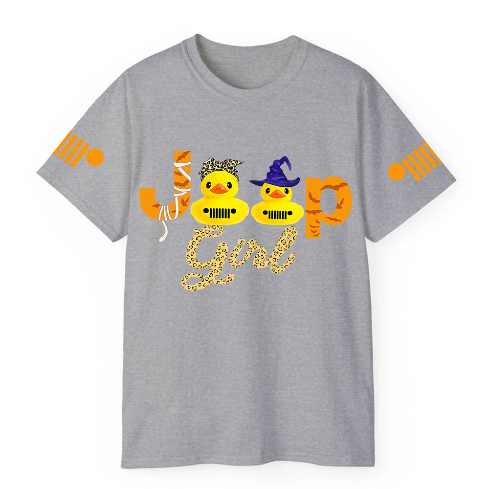Jp Leopard print Girl Halloween Rubber Duck T-shirt