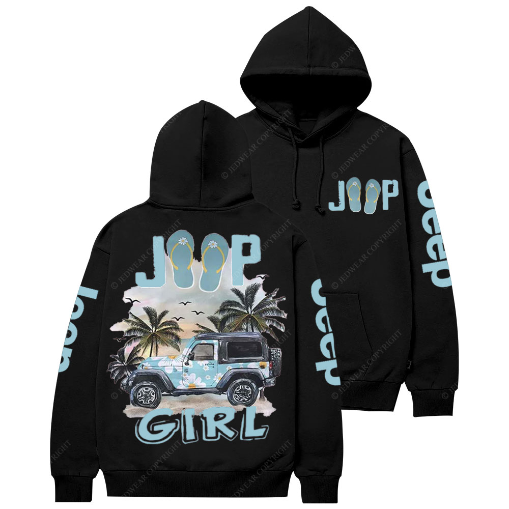 Jp Beach Flip Flops Girl Casual Hoodie
