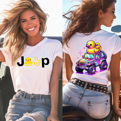 Colorful Ducked Jp Duck Duck Jp Women T-Shirt
