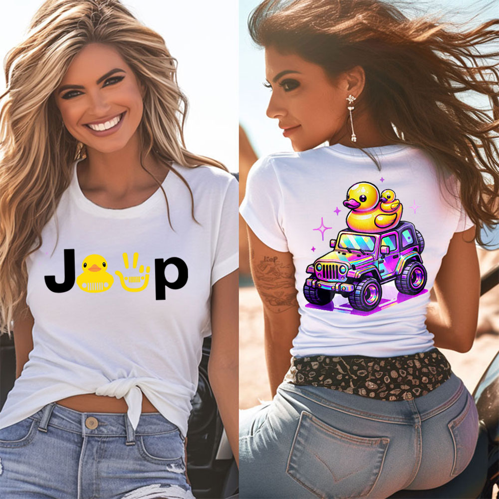 Colorful Ducked Jp Duck Duck Jp Women T-Shirt