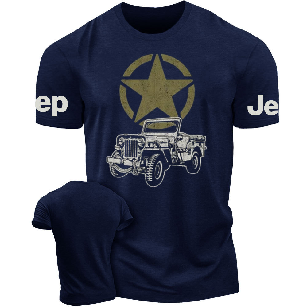 Vintage-Look Army Jp with Military Star 4x4 T-Shirt
