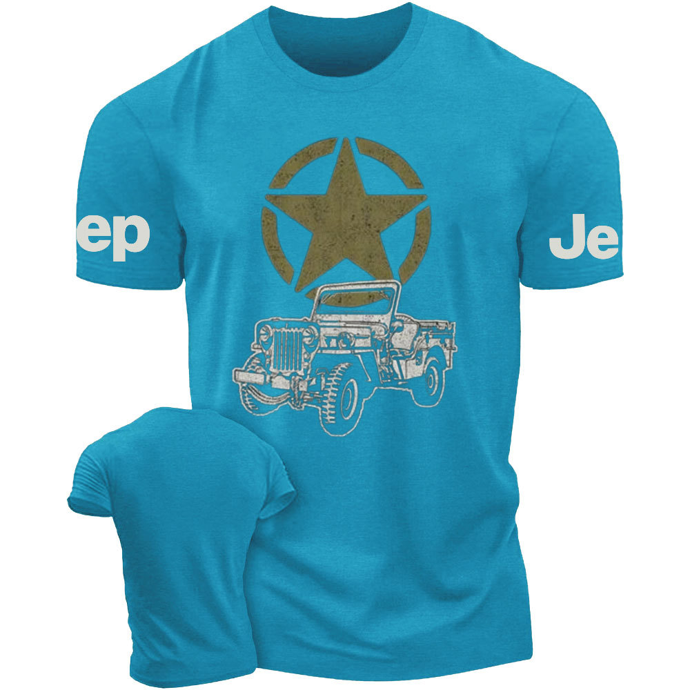 Vintage-Look Army Jp with Military Star 4x4 T-Shirt