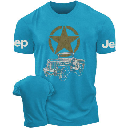Vintage-Look Army Jp with Military Star 4x4 T-Shirt
