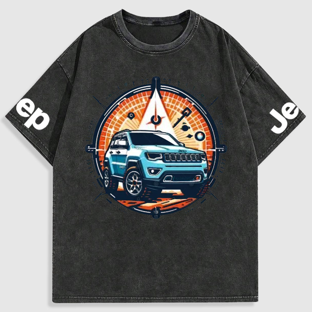 Jp Compass Colorful Washed T-Shirt