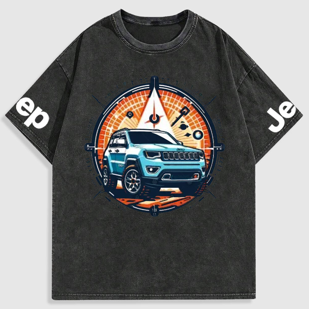 Jp Compass Colorful Washed T-Shirt