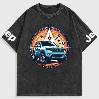 Jp Compass Colorful Washed T-Shirt