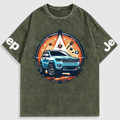 Jp Compass Colorful Washed T-Shirt