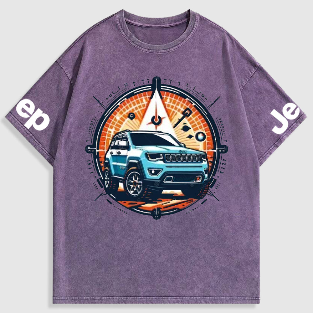 Jp Compass Colorful Washed T-Shirt