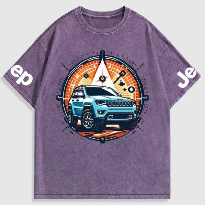 Jp Compass Colorful Washed T-Shirt